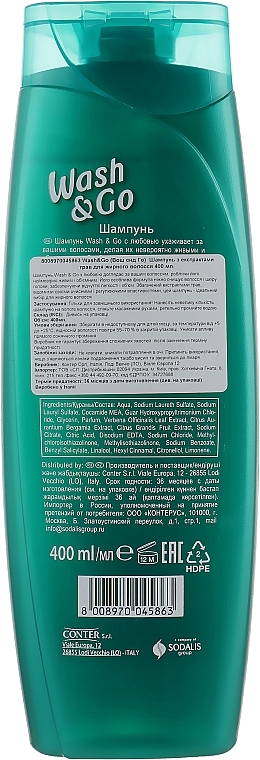 Shampoo für fettiges Haar mit Kräuterextrakt - Wash&Go — Foto N4