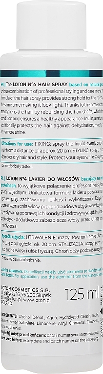 Natürlicher Haarlack - Lotion 4 Hairspray — Bild N2