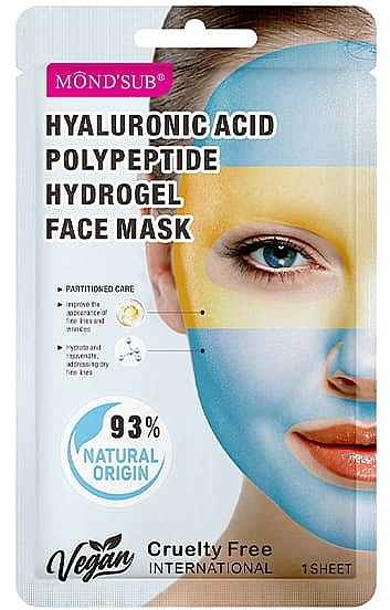 Tuchmaske - Mond'Sub Hyaluronic Acid Polypeptide Hydrogel Face Mask  — Bild N1