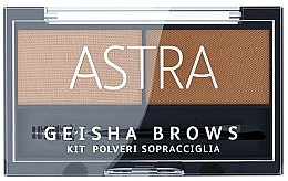 Düfte, Parfümerie und Kosmetik Make-up Set - Astra Make-up Geisha Brows Eyebrow Powder Kit (01 -Blonde)