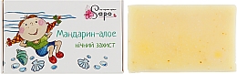 Düfte, Parfümerie und Kosmetik Natürliche handgemachte Seife mit Schwarzmeersalz Mandarin & Aloe - Sapo