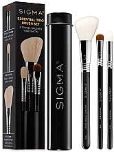 Make-up Pinsel in Etui schwarz 3 St. - Sigma Beauty Essential Trio Brush Set — Bild N1