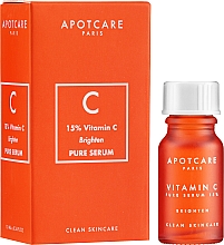Düfte, Parfümerie und Kosmetik Aufhellendes und schützendes Gesichtsserum mit Vitamin C - APOT.CARE Pure Seurum Vitamin C