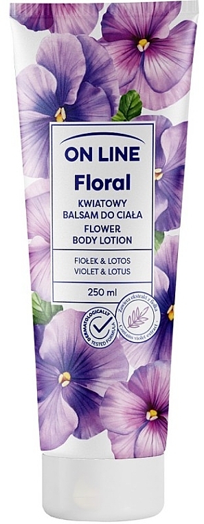 Körperlotion - On Line Flower Body Lotion Violet & Lotus — Bild N1