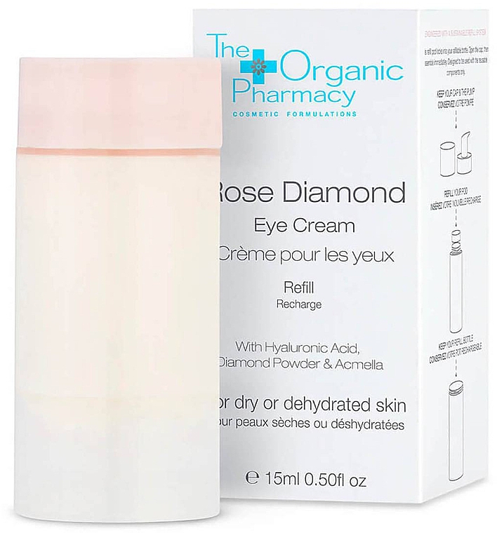 Creme für die Haut um die Augen (Refill) - The Organic Pharmacy Rose Diamond Eye Cream Refill — Bild N1