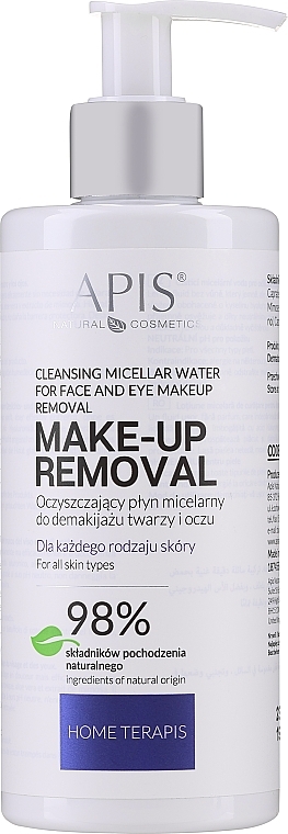 Mizellenfluid zum Abschminken - APIS Professional Home TerApis Smoothing Cleansing Micellar Fluid — Bild N3