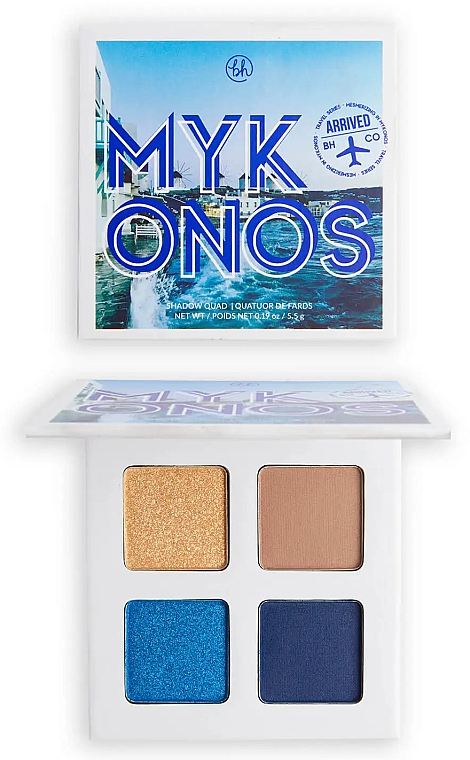 Lidschatten-Palette - BH Cosmetics Mesmerizing In Mykonos Shadow Quad — Bild N1