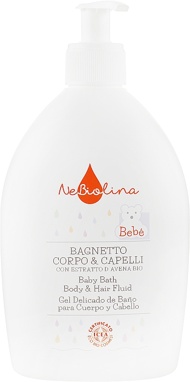 Schaum-Shampoo für Babys - NeBiolina Baby Bath Body And Hair Fluid — Bild N1