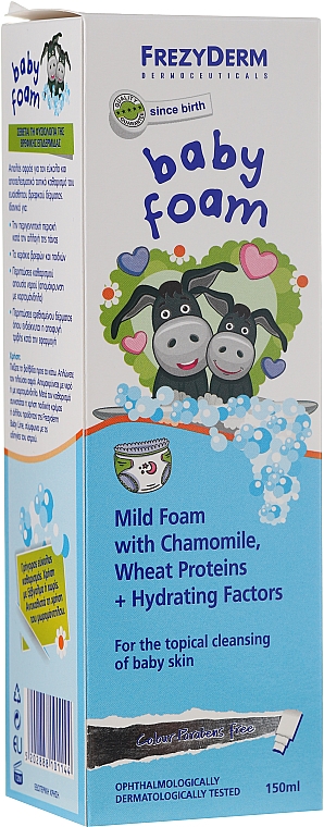 Milder Waschschaum mit Kamille und Weizenproteinen für Neugeborene und Kinder - Frezyderm Baby Foam — Bild N1