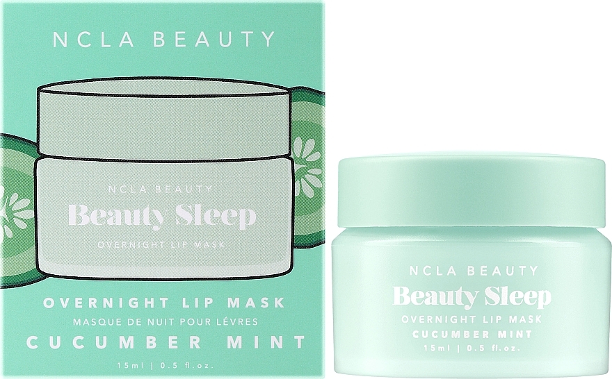 Lippenmaske für die Nacht - NCLA Beauty Beauty Sleep Overnight Lip Mask Cucumber Mint — Bild N2