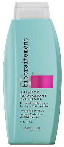 Feuchtigkeitsspendendes Shampoo für trockenes und strapaziertes Haar - Brelil Biotraitement Hydra Deep Moisturising Shampoo