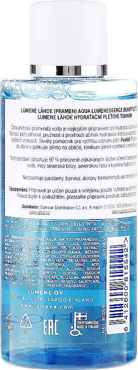 Gesichtsreinigungslotion - Lumene Lahde Aqua Lumenessence Beauty Lotion — Bild N2