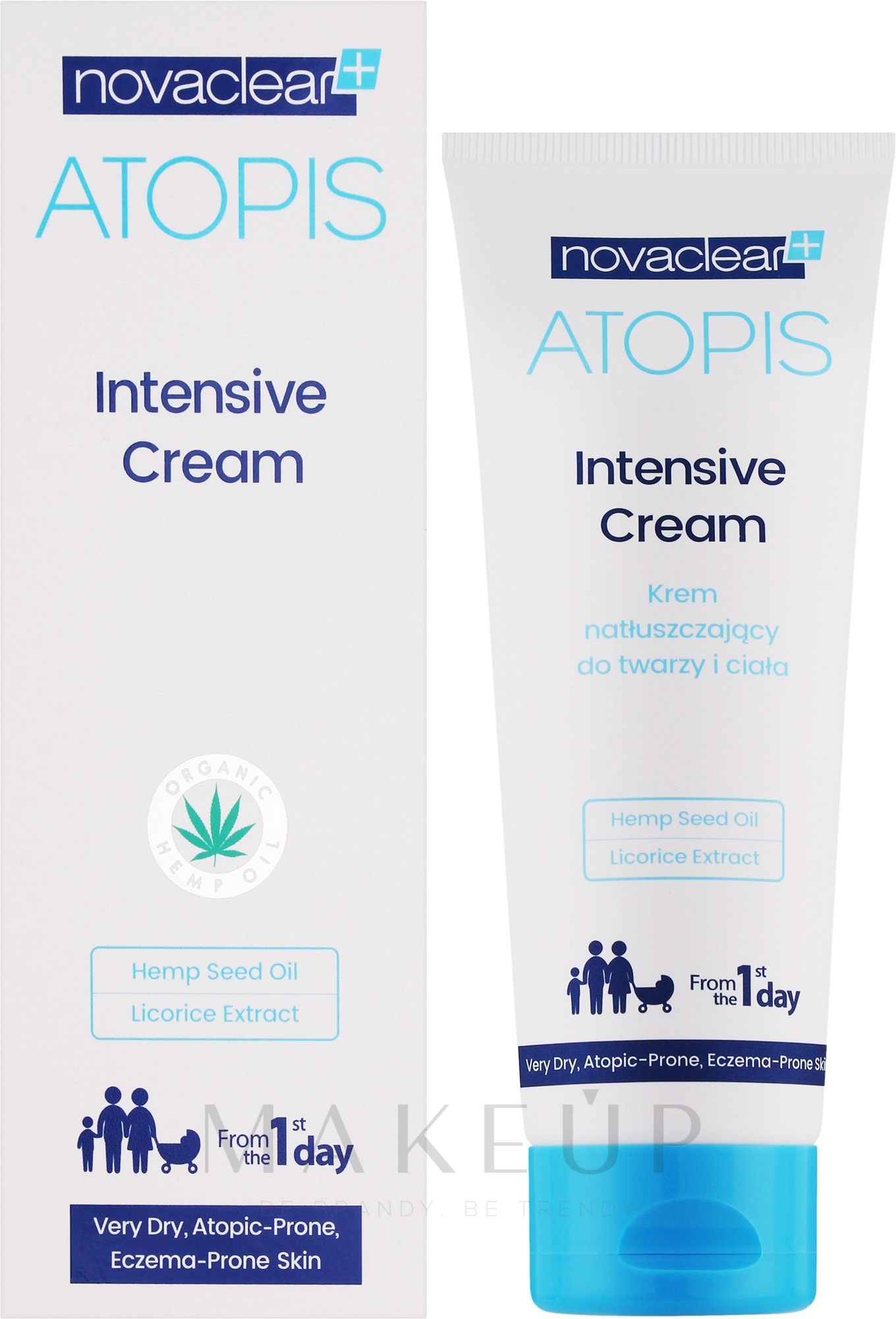 Feuchtigkeitsspendende Gesichts- und Körpercreme - Novaclear Atopis Intensive Cream — Bild 100 ml