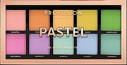 Lidschatten-Palette - Profusion Cosmetics Pastel 10 Shades Eyeshadow Palette — Bild N1