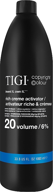 Entwicklerlotion 6% - TIGI Colour Activator 20 vol / 6% — Bild N1