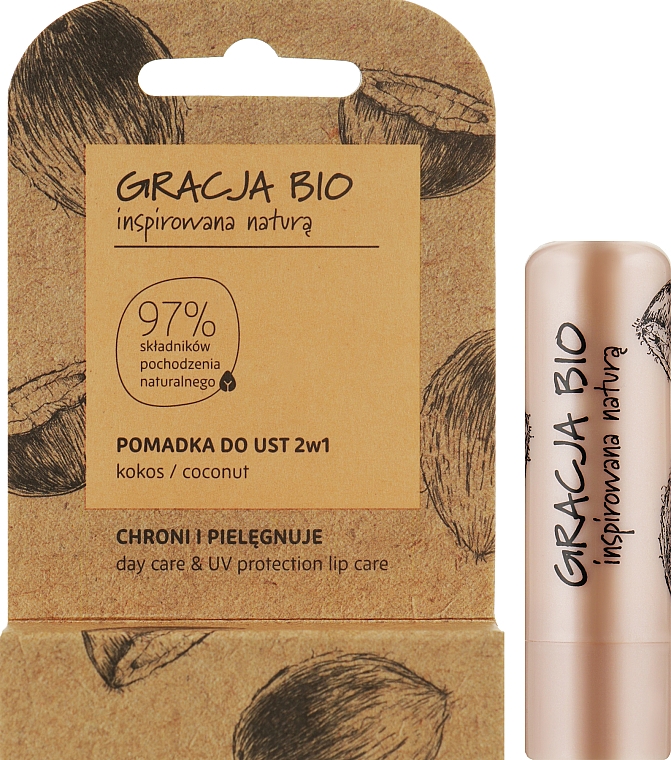 GESCHENK! Lippenbalsam mit Kokos - Gracja Bio — Bild N2