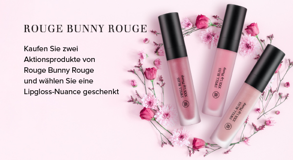 Kaufen Sie zwei Aktionsprodukte von Rouge Bunny Rouge und wählen Sie eine Lipgloss-Nuance geschenkt