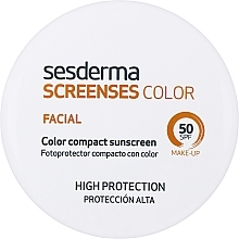 Düfte, Parfümerie und Kosmetik Sonnenschützende getönte Gesichtscreme SPF 50 braun - SesDerma Laboratories Screen Ses Compact SPF 50 Brown