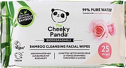 Kosmetiktücher zur Make-up-Entfernung Rose - The Cheeky Panda Bamboo Cleansing Facial Wipes — Bild N1