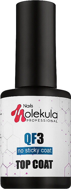 Decklack Gel-Nagellack - Nails Molekula Top Coat QF3 Gel System & Gel Polish — Bild N1