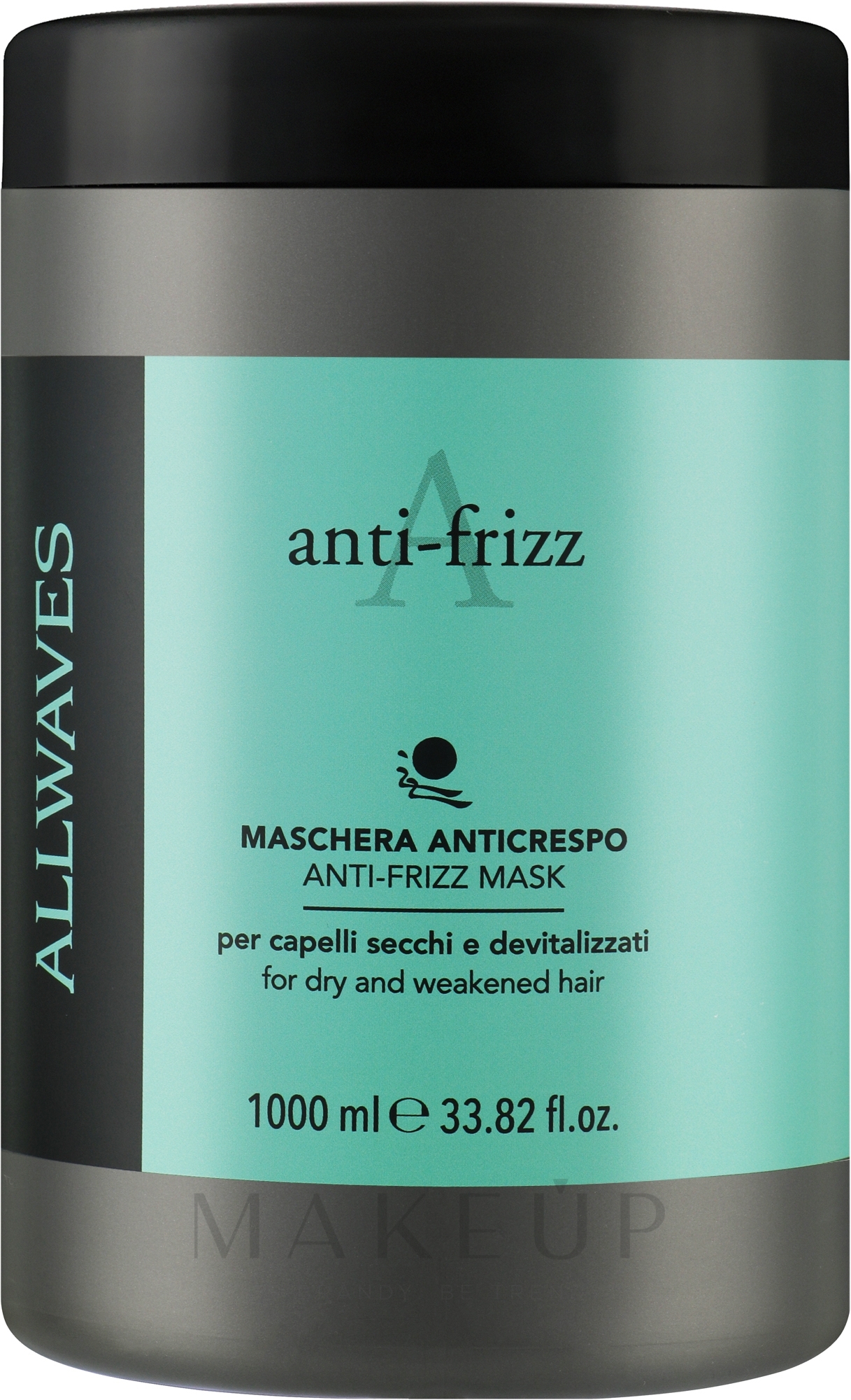 Anti-Frizz Maske für lockiges Haar - Allwaves Anti-Frizz Mask — Bild 1000 ml