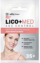 Düfte, Parfümerie und Kosmetik Verjüngende Maske für Hals und Dekolleté 35+ - Elfa Pharm Lico+Med Solution