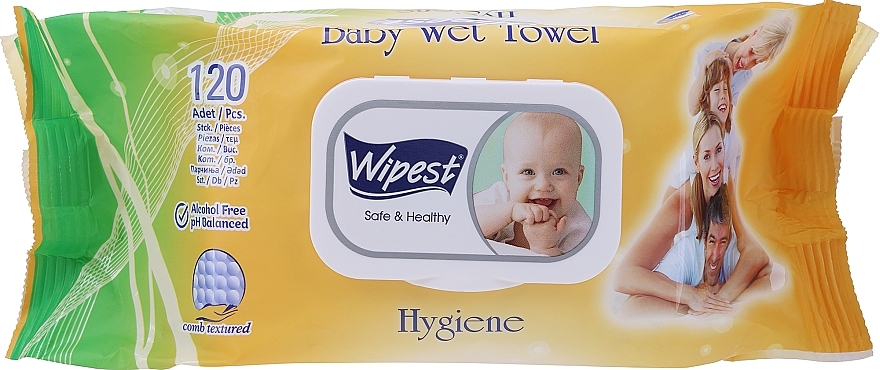 Feuchttücher für Kinder Hygiene 120 St. - Wipest Safe & Healthy Wet Towel — Bild N1