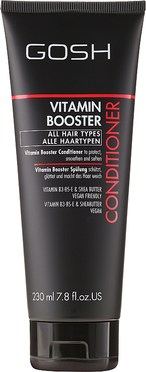 Schützende und glättende Spülung mit Vitaminen und Sheabutter - Gosh Vitamin Booster — Bild N1