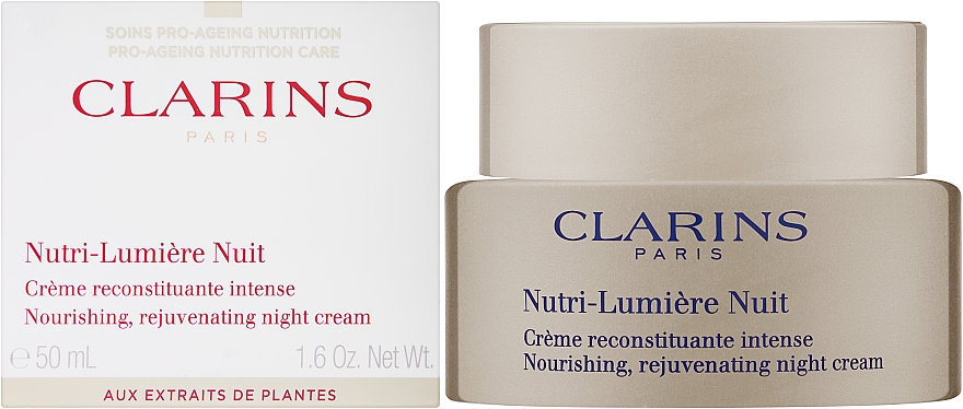 Nährende und aufbauende Anti-Aging Nachtcreme für jeden Hauttyp - Clarins Nutri-Lumiere Nuit Nourishing Rejuvenating Night Cream — Bild N2