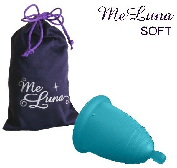 Menstruationstasse Größe M Meereswelle - MeLuna Soft Menstrual Cup Ball — Bild N1