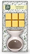 Düfte, Parfümerie und Kosmetik Aromatherapie-Set mit Wachs und Lampe Zitronengras - Pan Aroma Wax Melt Burner Kit Lemongrass 