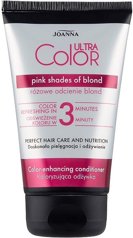 Farb-Conditioner für rosa Farbtöne für blondes Haar - Joanna Ultra Color System Pink Shades Of Blond — Bild N1