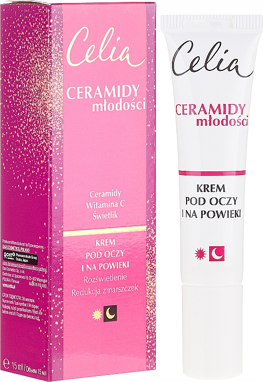 Creme für die Augenpartie mit Ceramiden und Vitamin C - Celia Ceramidy