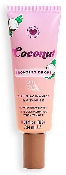 Bronzer - I Heart Revolution Coconut Bronze Tinted Glow Drops — Bild N1