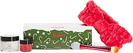 Düfte, Parfümerie und Kosmetik Gesichtspflegeset - Revolution Skincare x Jake Jamie Candy Cane Christmas Gift Set (Maske 50ml + Lippenmaske 15ml + Bürste 1 St. + Stirnband 1 St.)