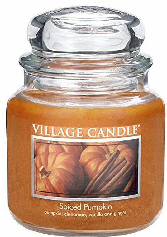 Duftkerze im Glas würziger Kürbis - Village Candle Spiced Pumpkin — Bild N1