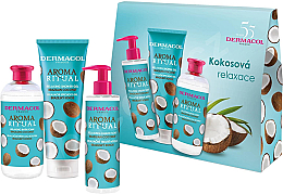 Düfte, Parfümerie und Kosmetik Set - Dermacol Aroma Ritual Brazilian Coconut (sh/gel/250ml + soap/250ml + bath/foam/500ml)