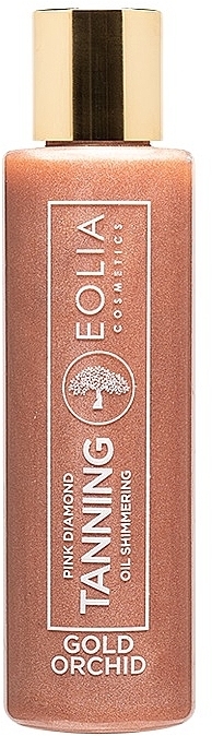 Bräunungsöl mit rosa Glitzer Golden Orchid - Eolia Tanning Oil Shimmering Pink Diamond Gold Orchid — Bild N1