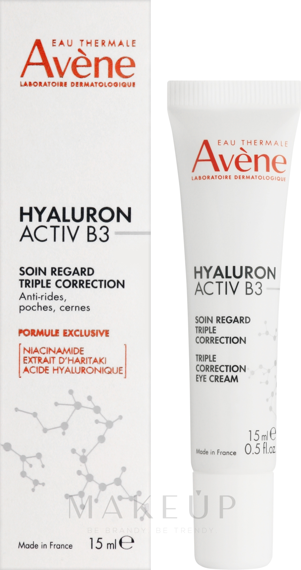 Augencreme - Avene Hyaluron Activ B3 Triple Correction Eye Cream — Bild 15 ml