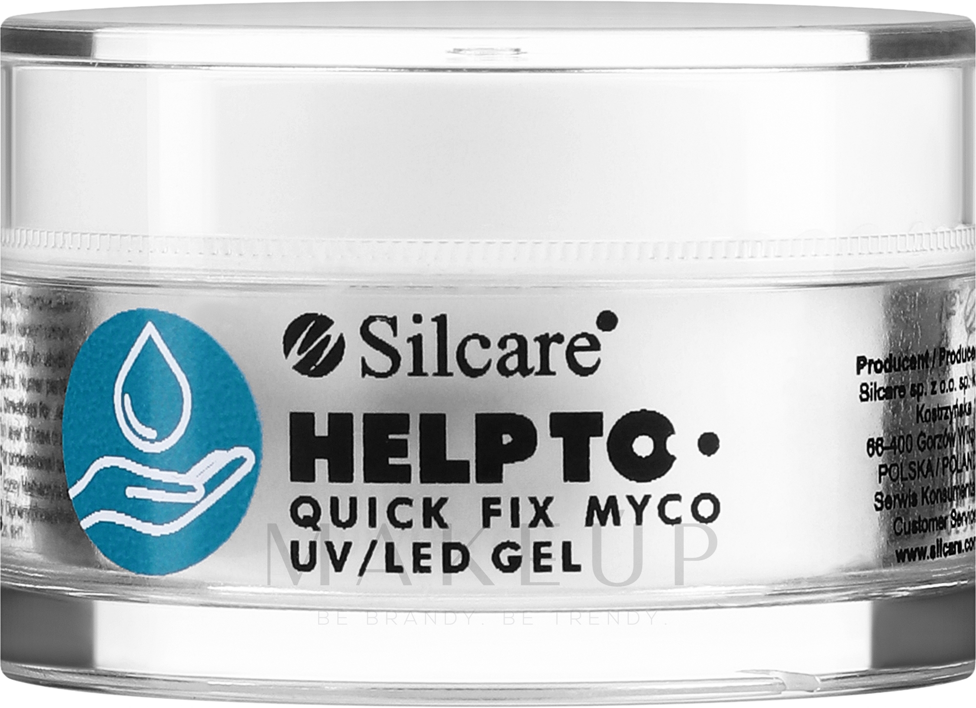 UV/LED Rekonstruktionsgel mit Aktivkomplex für problematische Nagelplatten - Silcare Help To Quick Fix Myco UV/LED Gel — Bild 15 g