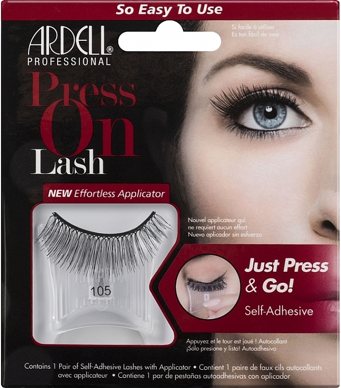 Künstliche Wimpern 105 - Ardell Press On Lash 105 Black — Bild N1