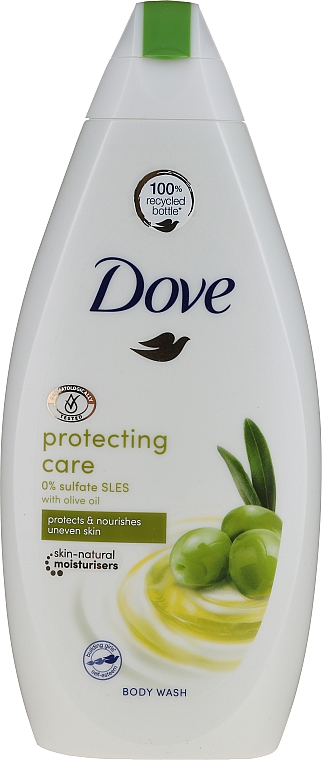 Feuchtigkeitsspendendes und pflegendes Duschgel mit Olivenöl - Dove Protect Care Body Wash