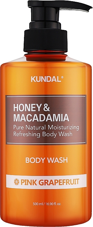 Duschgel mit rosa Grapefruit - Kundal Honey & Macadamia Body Wash Pink Grapefruit — Bild N3