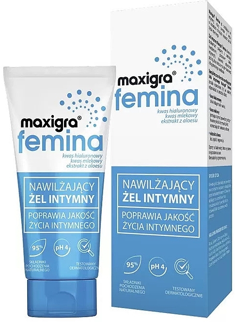 Feuchtigkeitsspendendes Gel für die Intimpflege - Polpharma Maxigra Femina  — Bild N1