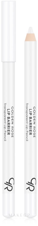 Transparenter Lippenkonturenstift mit Vitamin E - Golden Rose Lip Barrier Transparent Lip Pencil — Bild 1.6 g