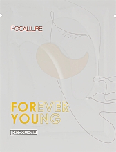 Düfte, Parfümerie und Kosmetik Augenpatches-Maske mit Kollagen - Focallure Forever Young #1 Collagen Crystal 24K Gold Pure Luxury Eye Mask