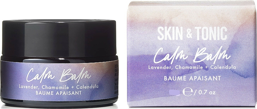 Beruhigender und regenerierender Balsam für trochene Gesichts- und Körperhaut mit Lavendel, Kamille und Ringelblume - Skin&Tonic Calm Balm Baume Apaisant — Bild N1