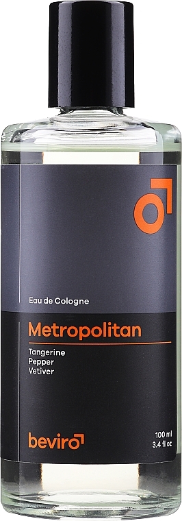 Beviro Metropolitan - Eau de Cologne mit Mandarine, Pfeffer und Vetiver — Bild N2