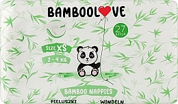 Düfte, Parfümerie und Kosmetik Bambus Windeln XS (2-4 kg) 27 St. - Bamboolove