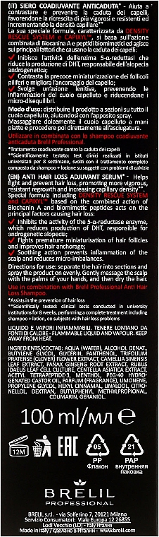 Serum für geschwächtes Haar und gegen Haarausfall - Brelil Anti Hair Loss Serum — Bild N3